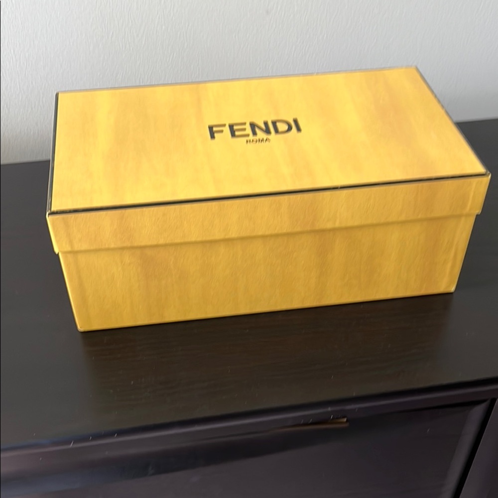 Fendi Yellow Shoe / Accessory Box